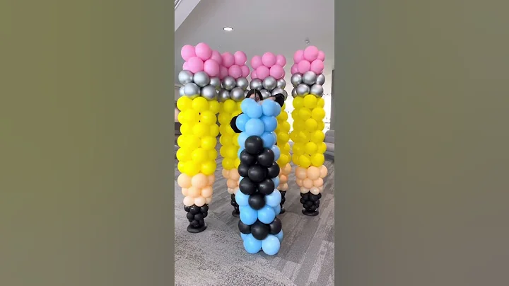 Back to school balloons. Balloon garland. Balloon pencil. Balloon crayon. #balloonart #balloons
