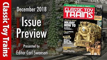 Inside the December issue of Classic Toy Trains magazine