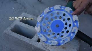 7 inch arrow segments diamond grinding cup wheel