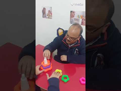 جلسة تنمية مهارات لاعاقة عقلية
