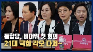 통합당, 비대위 첫 회의...21대 국회에 임하는 각오 다져