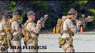 U.S. Marines: Rifle and Pistol Drills at Camp Lejeune, North Carolina