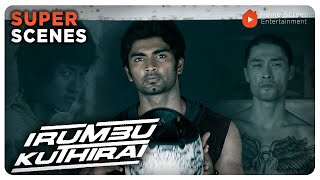 Irumbu Kuthirai Super Scenes | The tale of a Gangster Vs Biker! | Atharvaa | Priya Anand