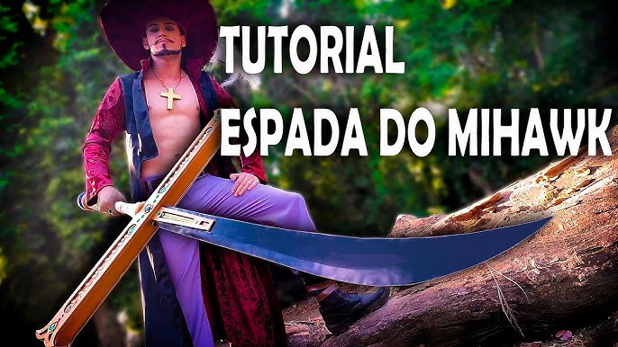 ONE PIECE】Mihawk's Sword Tutorial with Template - Kokutou Yoru [How to  make cosplay sword] 