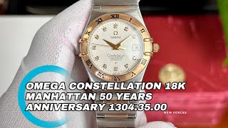 (SỐ 49) (Đang Còn Hàng) Review Đồng Hồ OMEGA CONSTELLATION 18K ( 50 YEARS ANNIVERSARY ) 1304.35.00