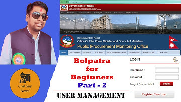 Part-2 | Bolpatra User Management | Bolpatra For Beginners | PPMO/Bolpatra Tutorial