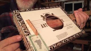 Simple Cigar Box Guitar Design This is build #152. The fret spacing used in this build is a cross pollination between "equal temperament" and "just intonation". The