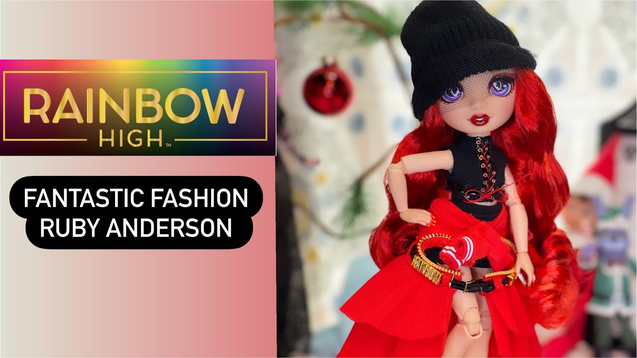 Rainbow High Fantastic Fashion Ruby Anderson 11 Fashion Doll w/ Playset