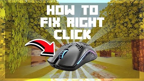 How to Fix Right Click on MCPE||1.17 Mouse support