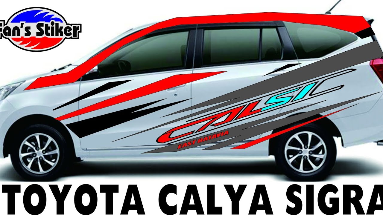 Modifikasi Stiker Calya Hitam