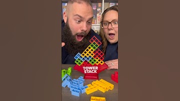 Talk About Cheating!! Come Play Tower Stack With Us! #boardgames #couple #fun