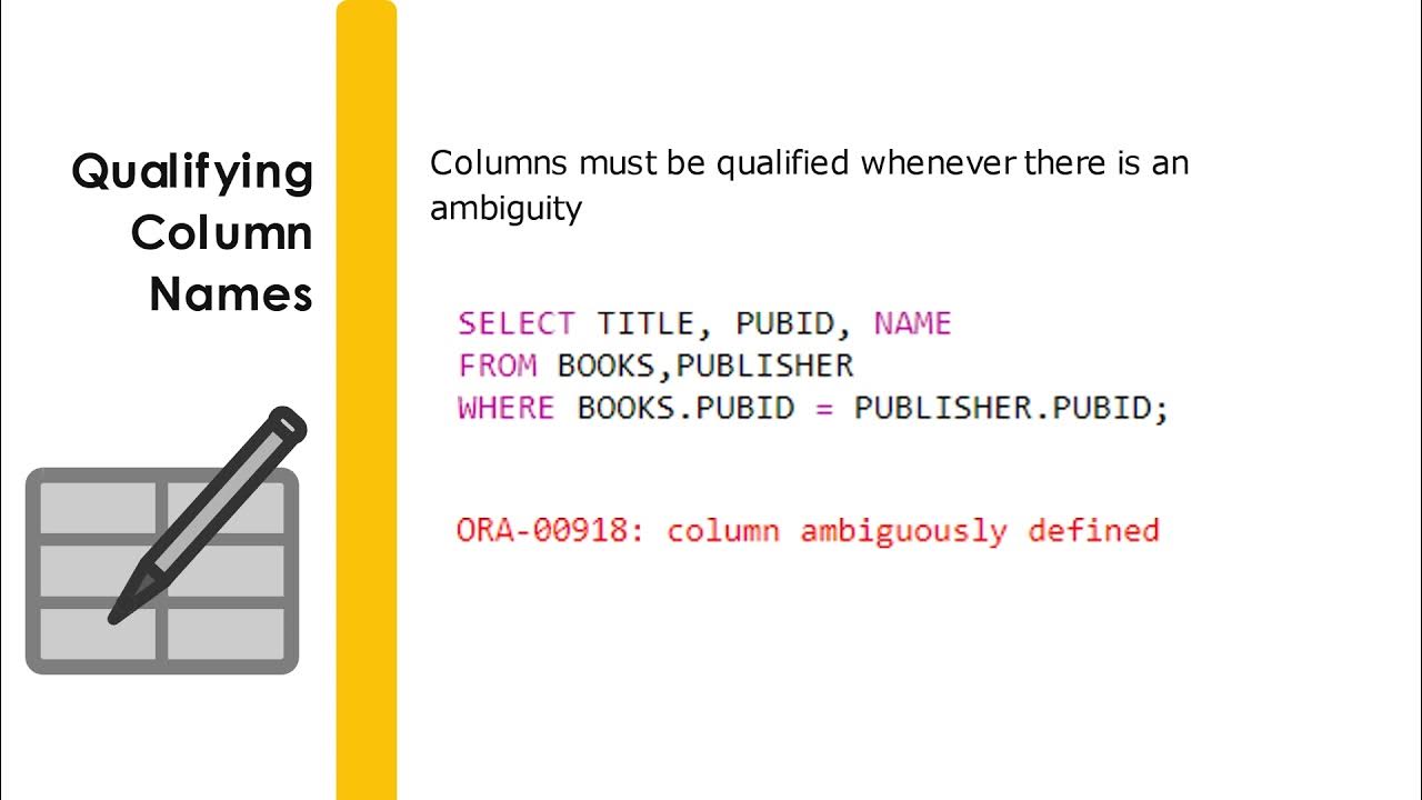 Multiple Table Queries - Part 1 of 3 - YouTube