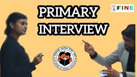 Primary Interview || Class Demonstration | Mock Interview | Dr. Md. Nazibul Hassan | #fineeducation