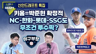 양우진 피로골절 변수(ft.NC)/학폭위 신고자 10명미만, 예년보단 적지만.../투수톱5-야수톱3/좌완부족/올해는 작년보다 신인풀 약해, 오히려 내년이 더 좋다 평가