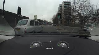 Taxi Cutting In without indicators.