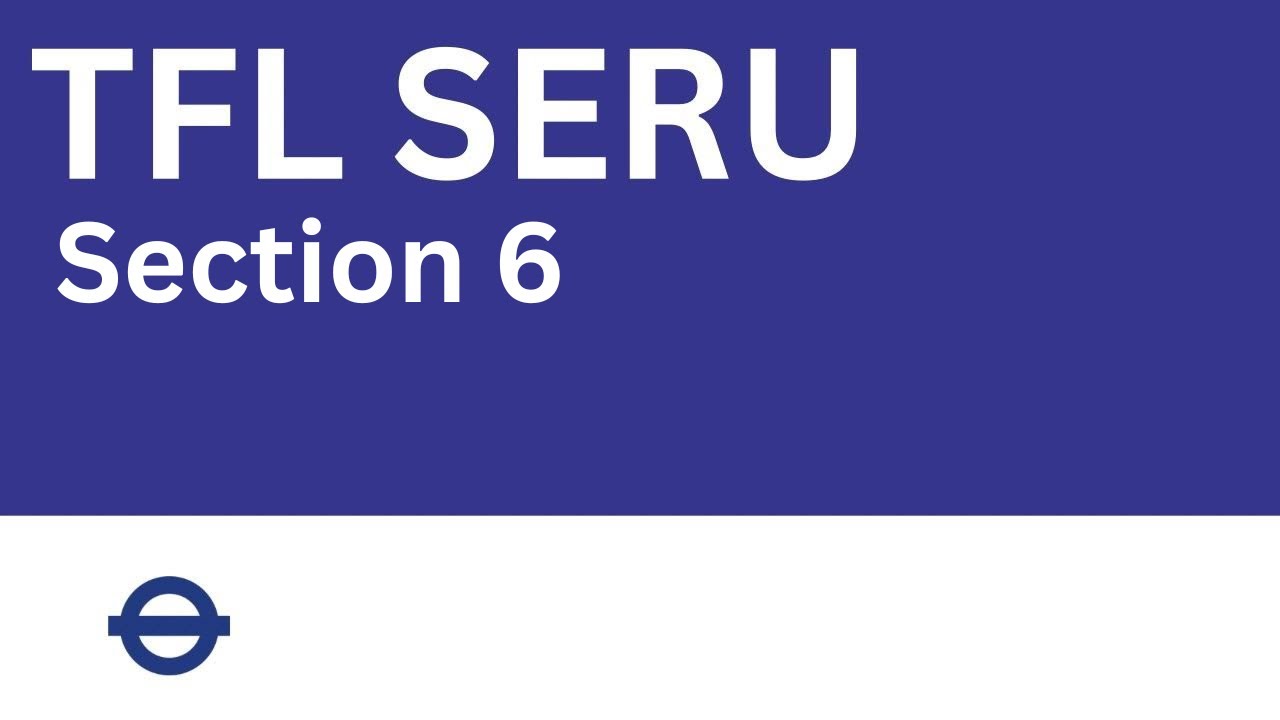 ⁣TFL SERU - Section 6: Driving and Parking in London