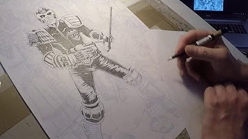 Inking Judge Dredd 1977 Part 14