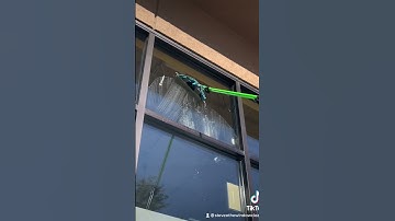 Storefront window cleaning with the Moerman excelerator and Ettore brass channel