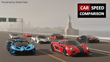 CAR SPEED COMPARISON 3D | 3D Animation Comparison