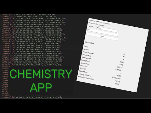 python chemistry helper app