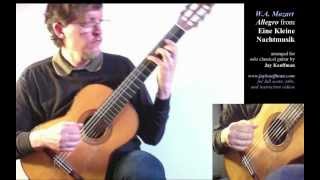 Mozart's Eine Kleine Nachtmusik (Allegro) for Solo Classical Guitar chords