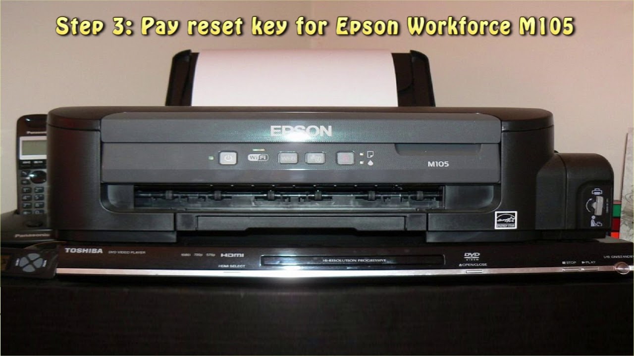 Reset Epson Workforce M105 Waste Ink Pad Counter YouTube