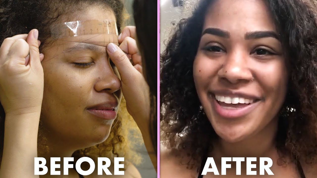 Microblading My Brows For The First Time | I've Never Tried | Allure