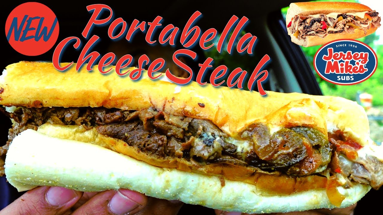 Jersey Mike's NEW Portabella CheeseSteak Review 🍄🧀🥩 YouTube