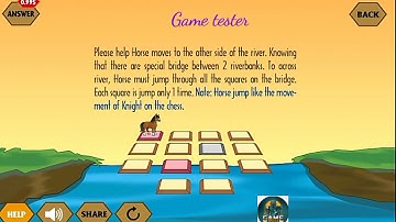 answer of logic 14 of river crossing by game tester