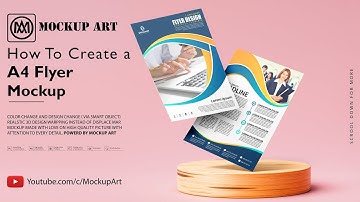 How to create an A4 Flayer mockup| Photoshop Mockup Tutorial