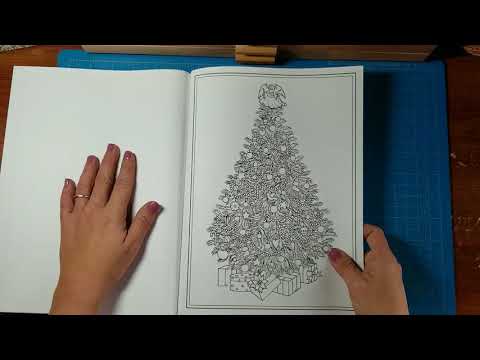 Christmas Trees Coloring Book | Creative Haven Flip-Through