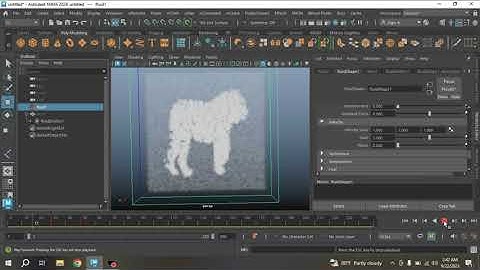 Maya FX - How to convert a picture into Dust particle in Maya 2024 tutorial
