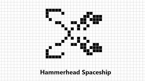 How to create a Hammerhead Spaceship in the Game of Life.