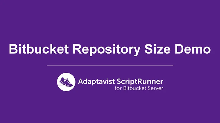 How to view repository sizes in Bitbucket Server using ScriptRunner