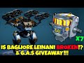 Is Bagliore Leinani SUPER BROKEN!? & G.A.S GIVEAWAY - War Robots 11.0