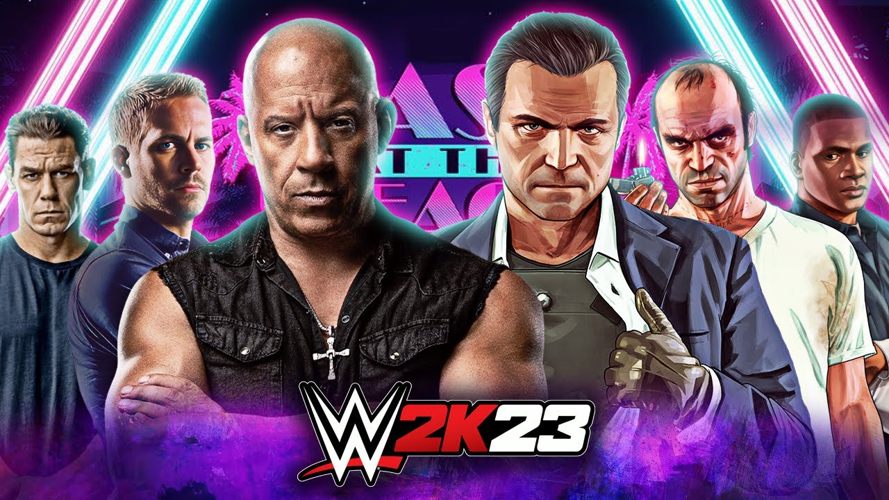 Форсаж против GTA 5 | Командный матч на выбывание из 6 человек — WWE 2K23