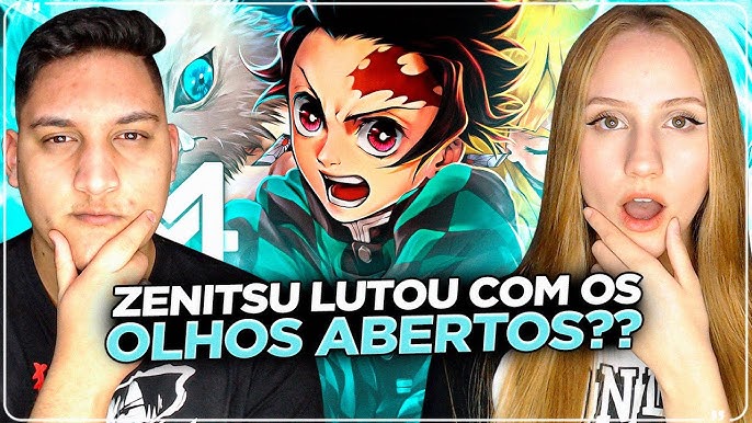 REACT Tanjiro, Zenitsu e Inosuke (Kimetsu no Yaiba)-Caçadores De