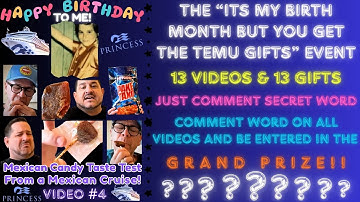 VIDEO #4 - IT’S MY BIRTH MONTH but you GET THE TEMU GIFTS all month long! Ending with a GRAND PRIZE!