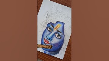 Shree Krishna painting ❤️🙏 #shorts #art #youtubeshorts #krishna