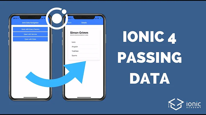 How to Pass Data with Angular Router in Ionic 4