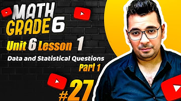 Math | grade 6 | Unit 6 Lesson 1 |  Data and Statistical Questions