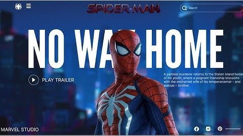 🔥 Spider-Man No Way Home Web Design in Figma + Animation | UI/UX Inspiration.  #longvideo 