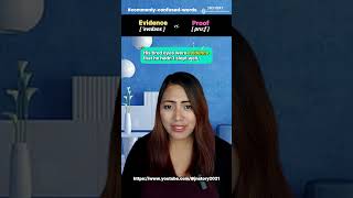 #Commonly-Confused-Words #59 | #evidence vs proof | English Speaking | #shorts