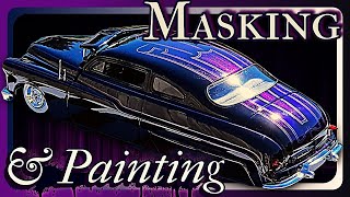 Custom Painting the Revell 49 Mercury. Model Car Building.  Paint Patterns