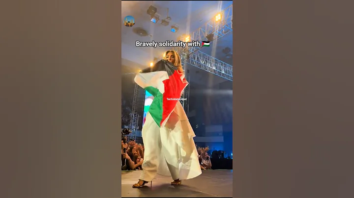 This Singer GRABS Palestine Flag from Fan LIVE on Stage! #viral #youtubeshorts #shorts #shortsfeed