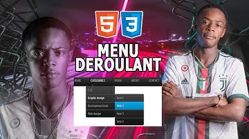 MENU DEROULANT  AVEC HTML ET CSS  #8 EPISODE