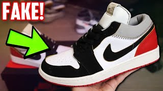 how to know if jordan 1 low is fake