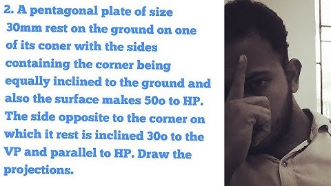 Video 32 |Projection of planes|pentagonal planes|tamil|anna university