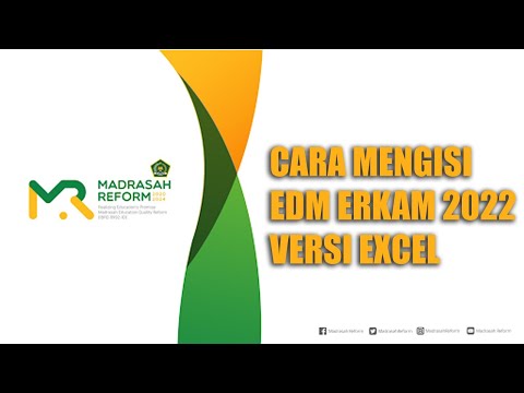 CARA MENGISI EDM ERKAM FORMAT EXCEL 2022