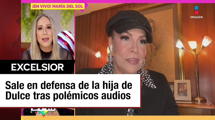 María del Sol responde a los audios polémicos de la hija de Dulce